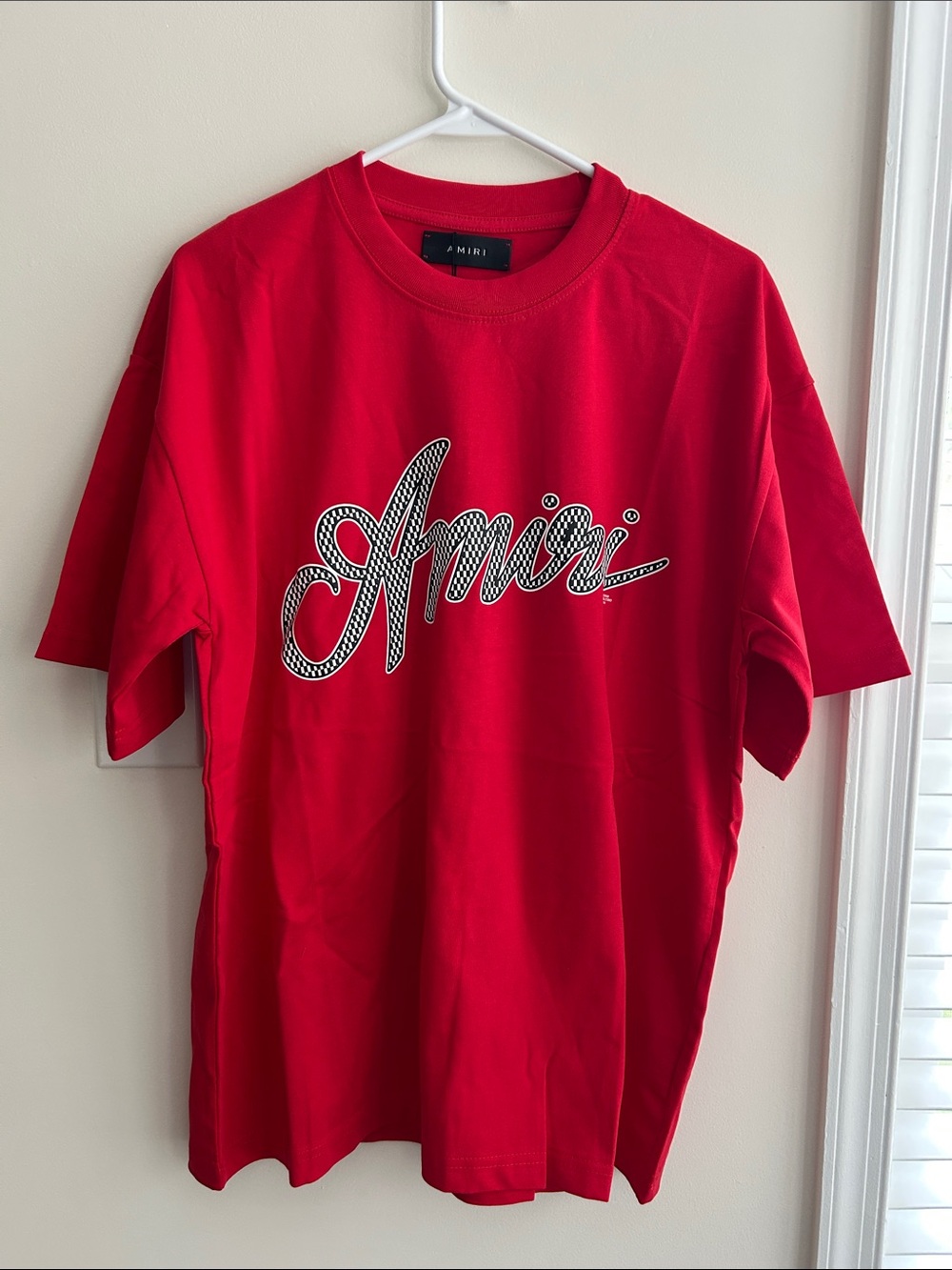 AMIRI Red Short-Sleeve Logo Tee